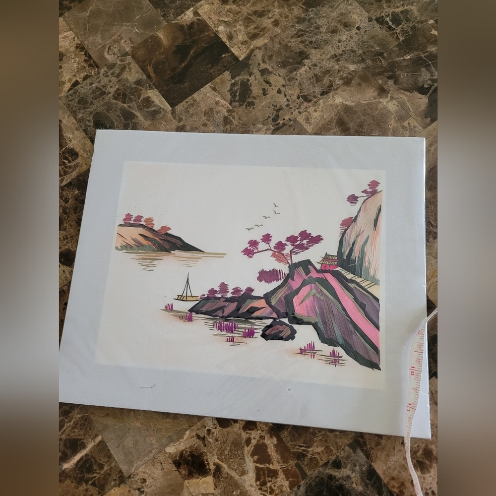Asian straw art pictures